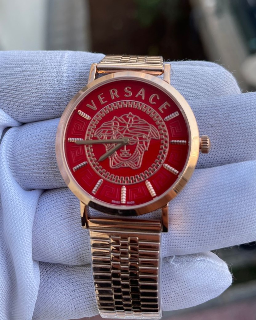 Versace Rose Kırmızı Kadran Bayan Kol Saati L-807
